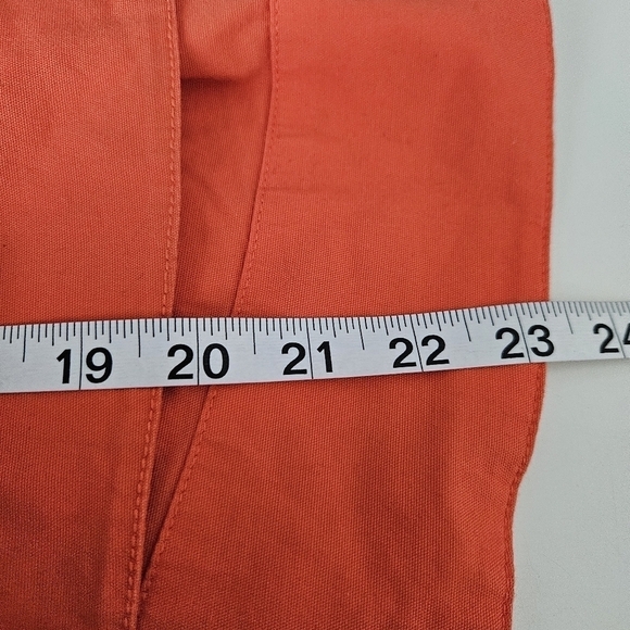 CAbi Womens Resort Button Up Jacket 5098 Pockets Tiger Lily Orange Size X-Small - Picture 8 of 8
